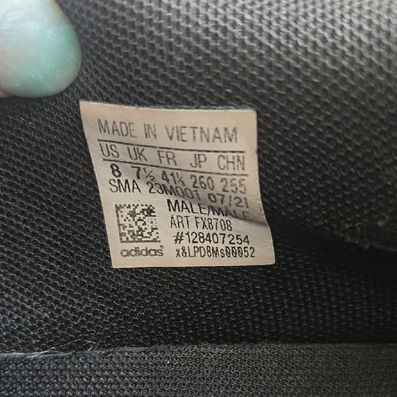 Adidas Classic Black with White Stripes Shoes - Picture 5 of 5